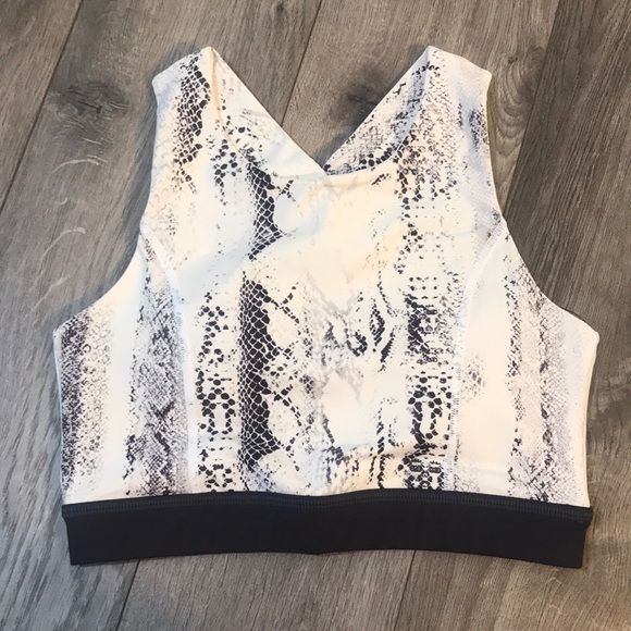 LAST 1 • Snake Print Sports Bra - Picture 3 of 5